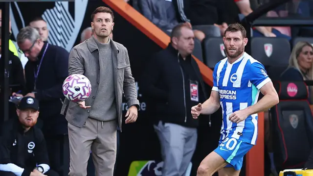 James Milner in action for Brighton