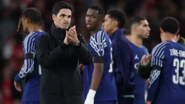 Mikel Arteta after Arsenal's first-leg defeat at home by Paris St-Germain