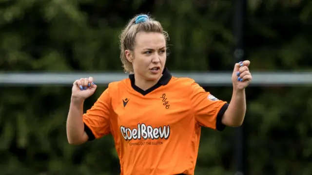 Tash Bruce in action for Dundee United last season