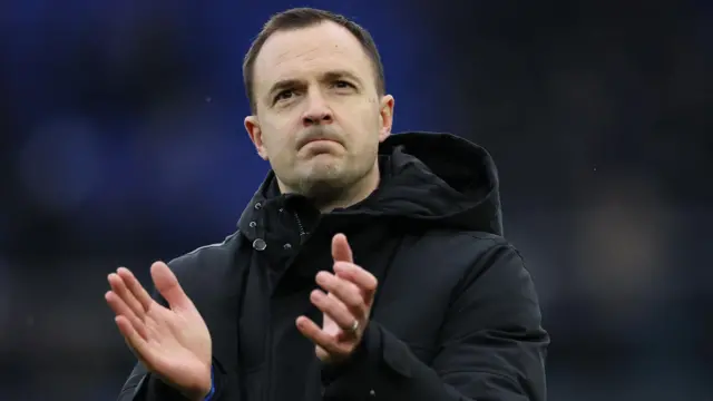 Chris Davies applauds the Birmingham City fans