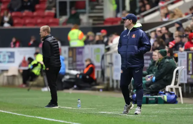 Interim Sunderland head coach Mike Dodds during the Sky Bet Championship match between Bristol City and Sunderland at Ashton Gate 