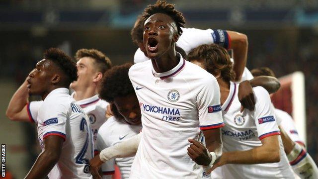 Chelsea players celebrate