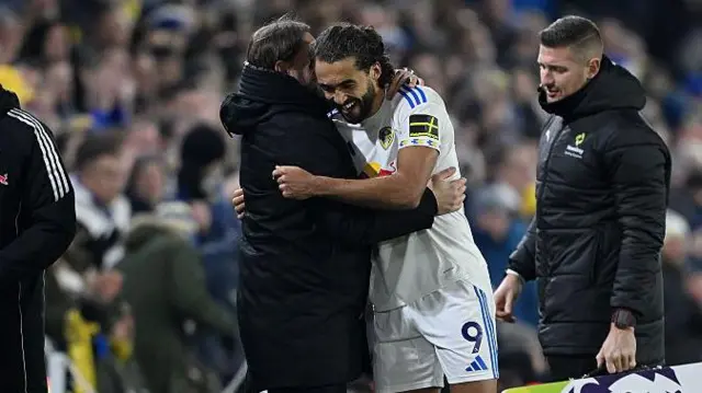 Daniel Farke and Dominic Calvert-Lewin