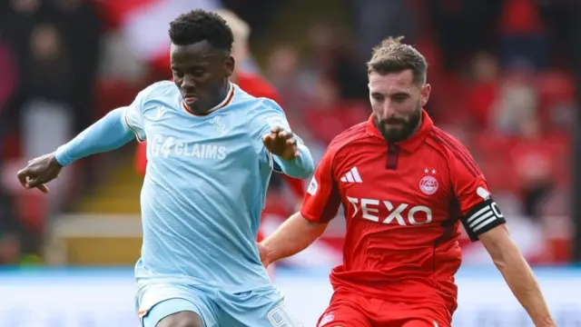 Motherwell's Ibrahim Said and Aberdeen's Graeme Shinnie