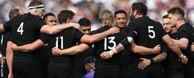 The All Blacks have not lost a World Cup match since 2007