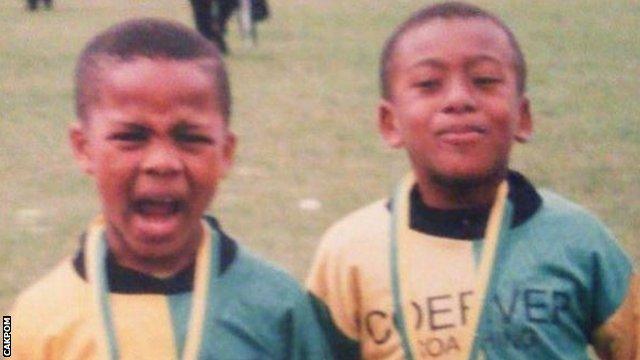 Chuba Akpom and Alex Iwobi