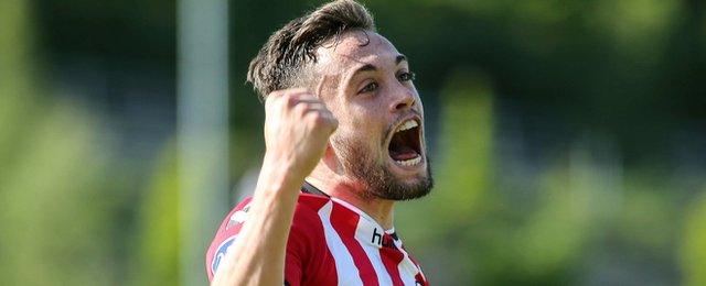 Derry City's Nathan Boyle scored with a downward header early on and had another header cleared off the line late on in the win over Galway United