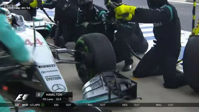 Hamilton tyre change