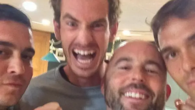 Andy Murray and Jamie Delgado