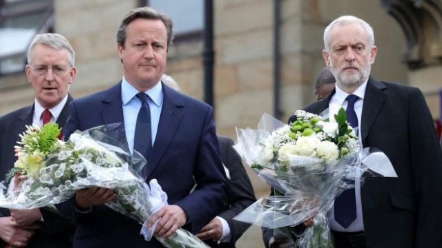DAvid cameron and Jeremy Corbyn