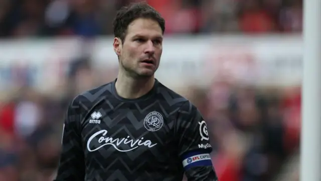 Asmir Begovic in action for Queens Park Rangers