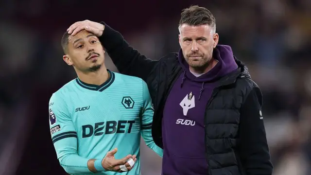 Andre and Rob Edwards look dejected