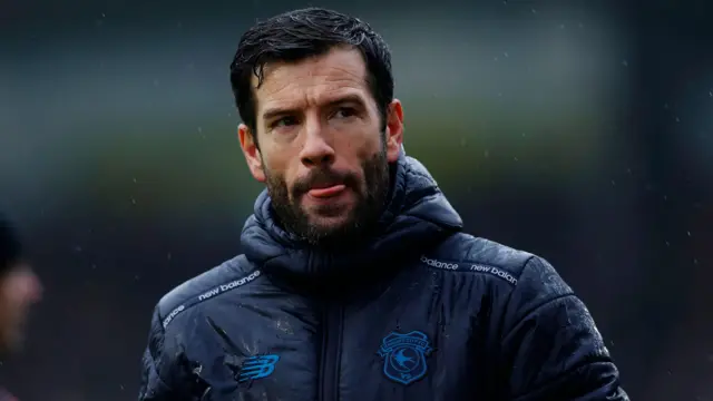 Cardiff City manager Brian Barry-Murphy during his side's 5-2 defeat by Plymouth Argyle