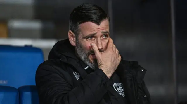 Motherwell Manager Stuart Kettlewell during a William Hill Premiership match between Kilmarnock and Motherwell 