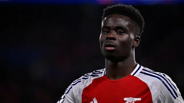Arsenal winger Bukayo Saka 