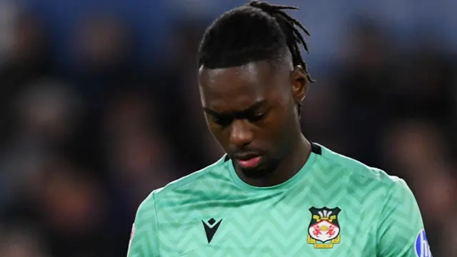 Wrexham goalkeeper Arthur Okonkwo