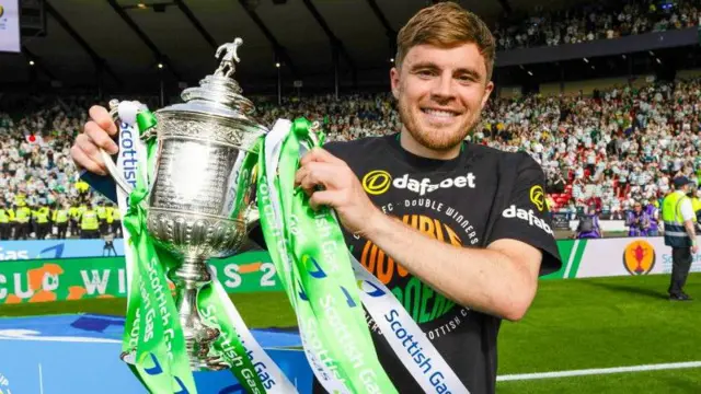 James Forrest with Scottish Cup