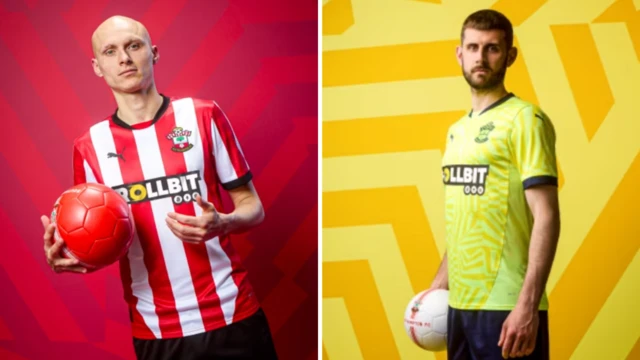 Southampton home and away kits for 2024-25 season