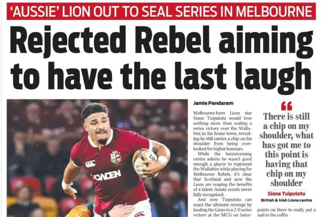 Daily Telegraph back page