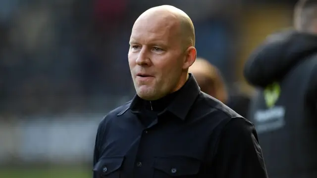 Henrik Pedersen on the touchline at Swansea 