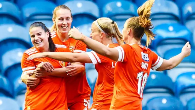 Glasgow City players celebrate