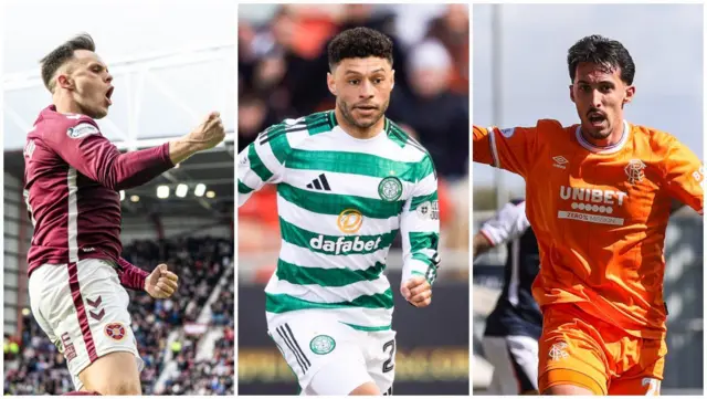 Lawrence Shankland, Alex Oxlade-Chamberlain and Bojan Miovski