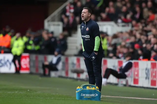 Michael Beale on the touchline during Middlesbrough v Sunderland