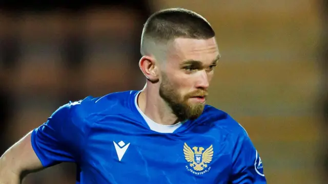 St Johnstone midfielder Sam Stanton