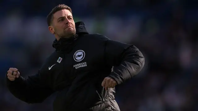Fabian Hurzeler celebrates