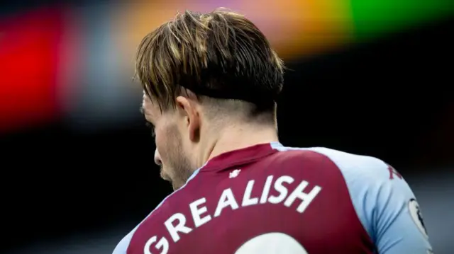 Jack Grealish in an Aston Villa shirt