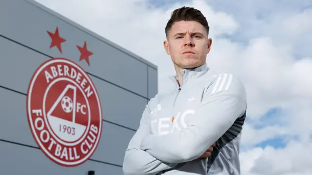 Kevin Nisbet at Aberdeen training centre