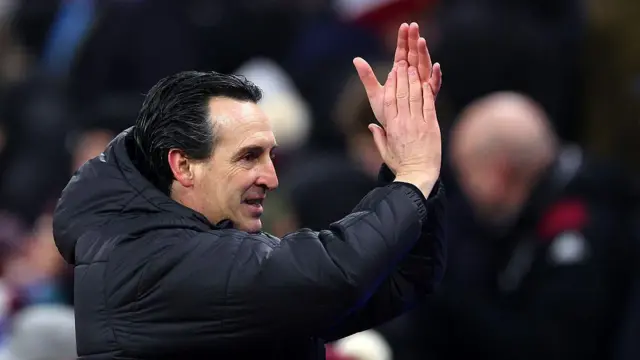 Unai Emery, head coach of Aston Villa