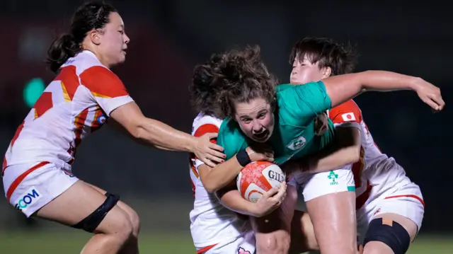 Ireland's Enya Breen in action against Japan in Tokyo in August 2022