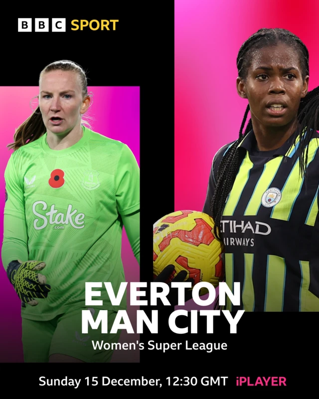 Everton v Man City BBC TV promo image