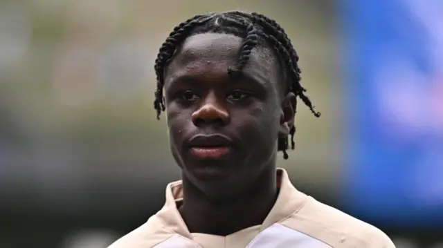 Mahamadou Susoho in action for Manchester City