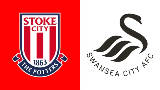 Stoke City and Swansea City club badges