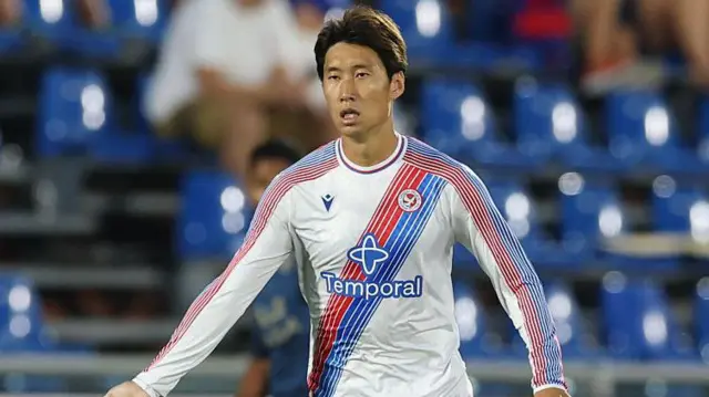 Daichi Kamada of Crystal Palace in action during Crystal Palace v AlUla FC - Pre-Season Friendly at Giuseppe Sinigaglia Stadium.

