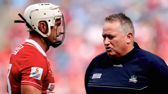 Cork boss Pat Ryan and Patrick Horgan 