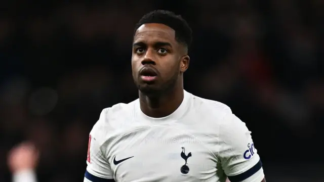 Ryan Sessegnon of Tottenham Hotspur gestures during the Emirates FA Cup Third Round match between Tottenham Hotspur and Burnley at Tottenham Hotspur Stadium on January 5, 2024