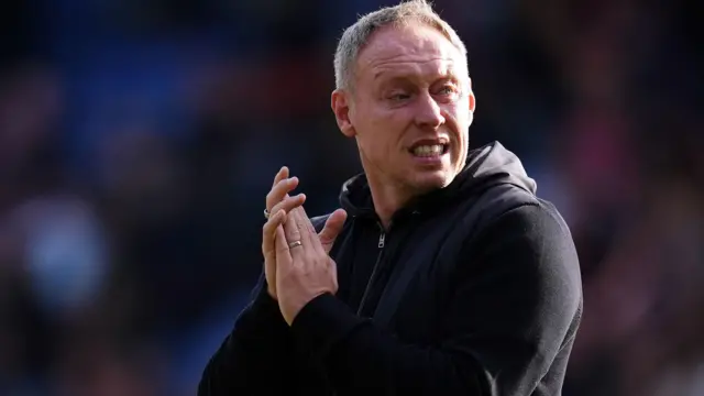 Steve Cooper applauds Leicester City supporters