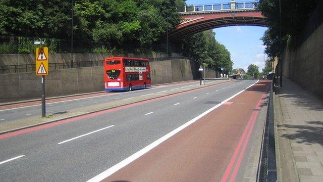 Red route in London