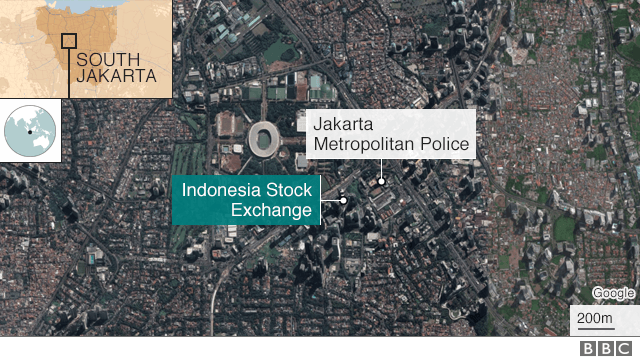 Map of Indonesian Stock Exchange