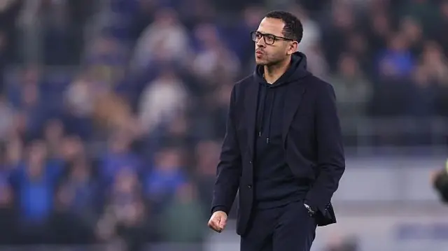 A dejected Liam Rosenior