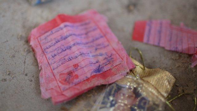 Love letter found with Syrian