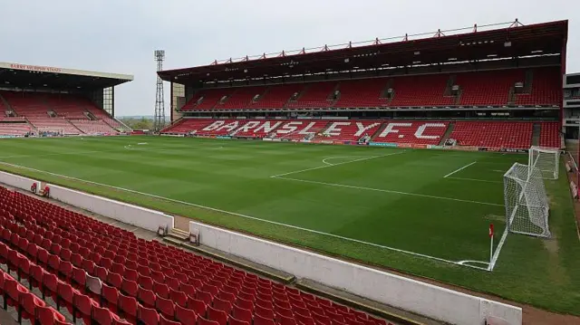 A general view of Barnsley's Oakwell home