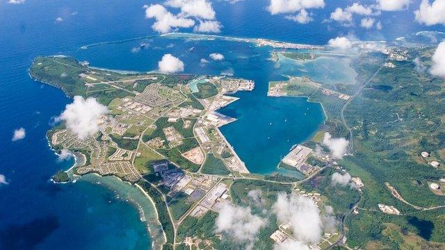 Aerial view of Guam