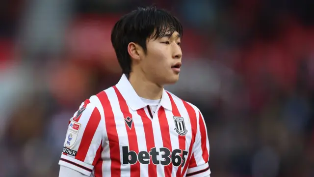 Stoke City midfielder Bae Junho.