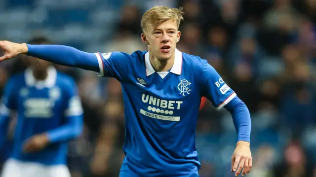 Rangers midfielder Connor Barron 