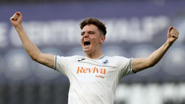 Bobby Wales celebrates 