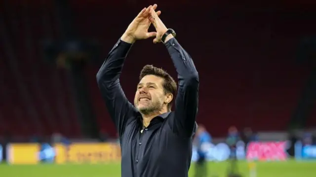 Pochettino celebrating